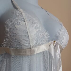 Babydoll lencería crema – T. M/XL
