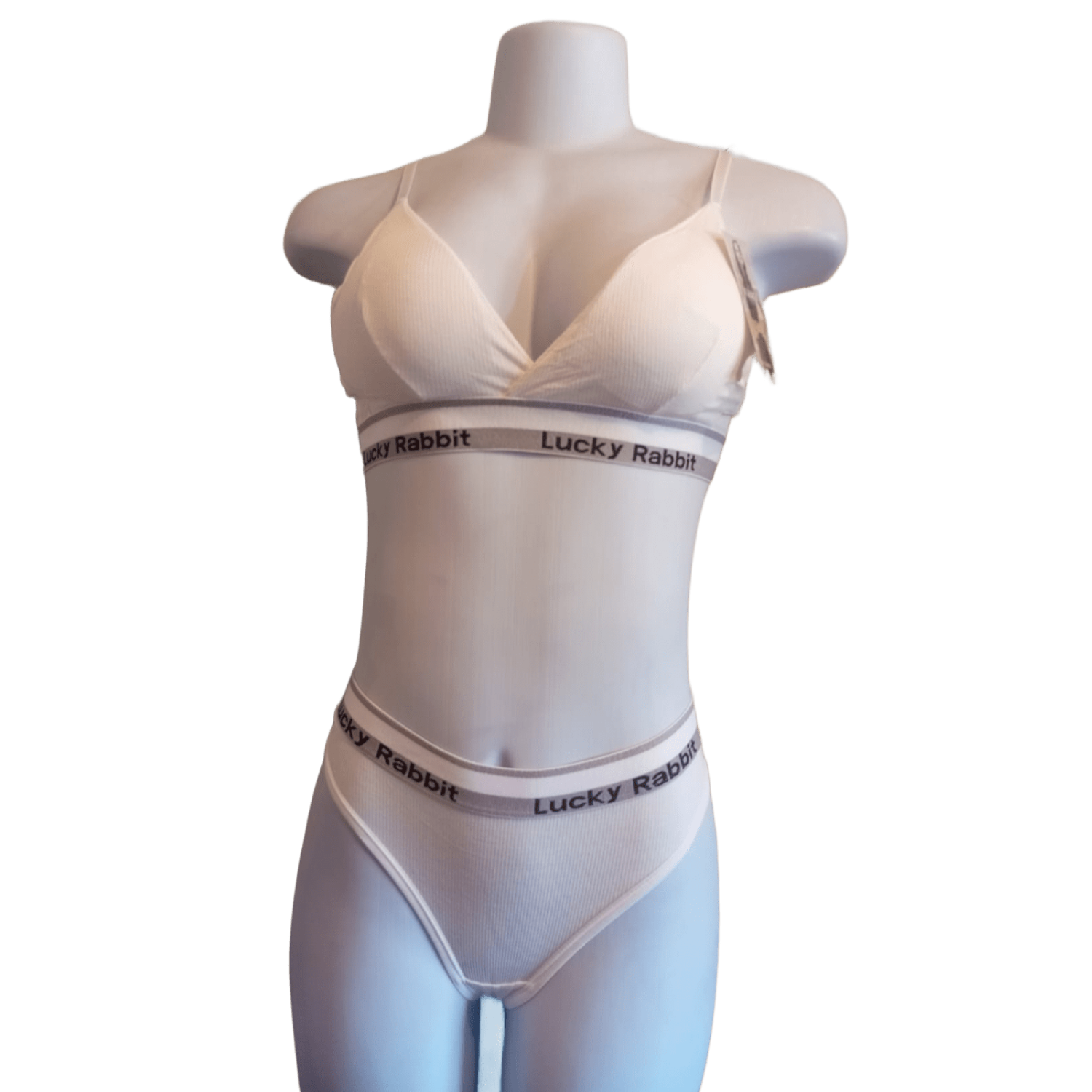 Conjunto lencería de algodón con tiras ajustables – T. M/XL, 3 niveles de ajuste - Imagen 3