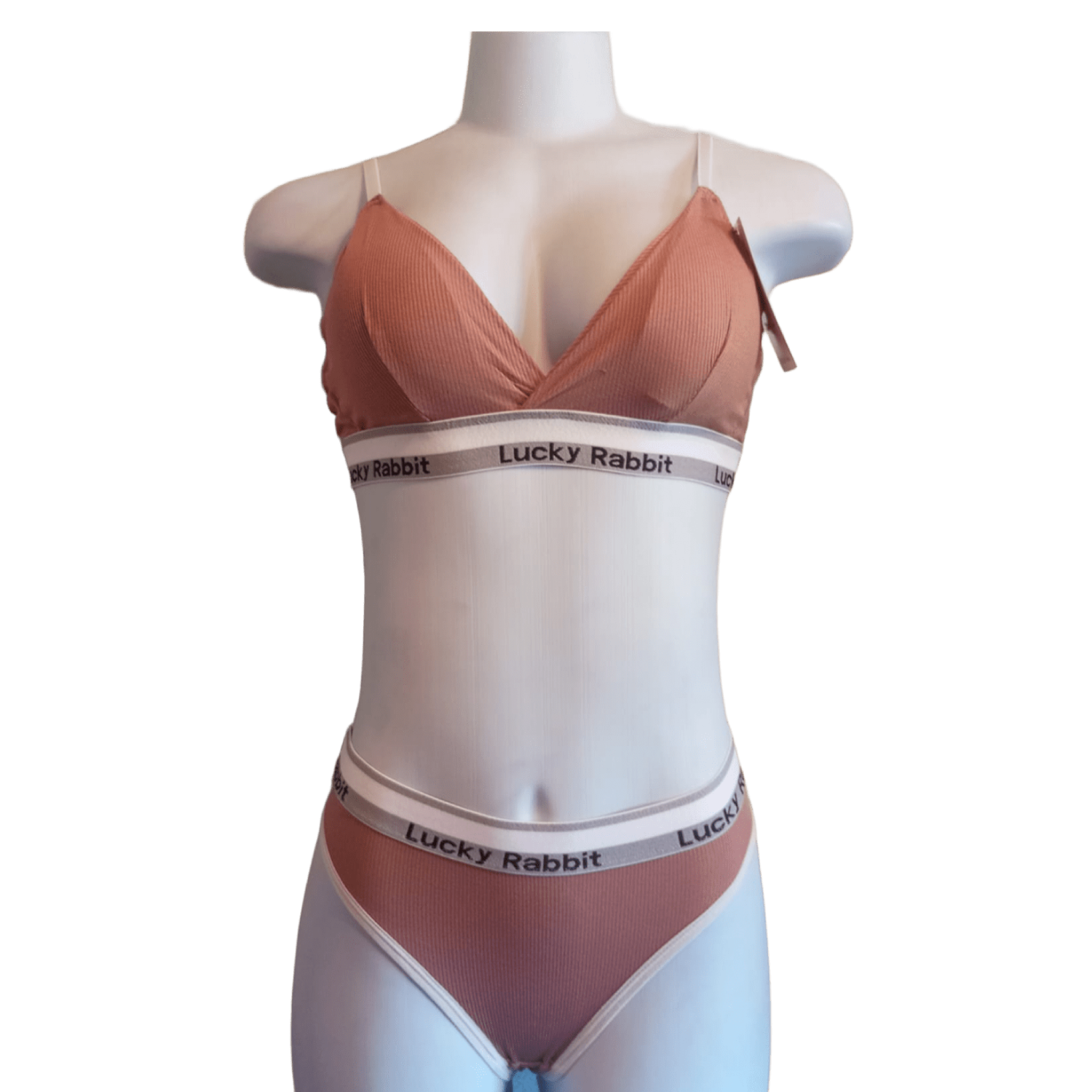 Conjunto lencería de algodón con tiras ajustables – T. M/XL, 3 niveles de ajuste - Imagen 4