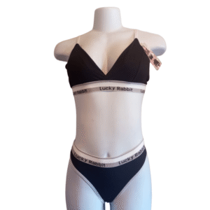 Conjunto lencería de algodón con tiras ajustables – T. M/XL, 3 niveles de ajuste